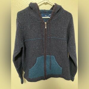 Nua merino wool and silk hooded sweater